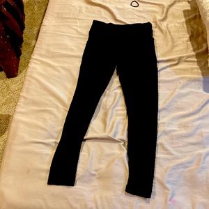 They are size small and they athletic black leggings they are super tight too